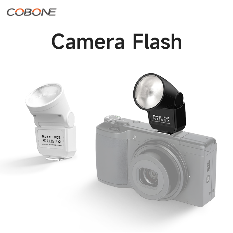 Photography Lighting Type - COBONE Mini Flash Speedlite GN8 CRI97