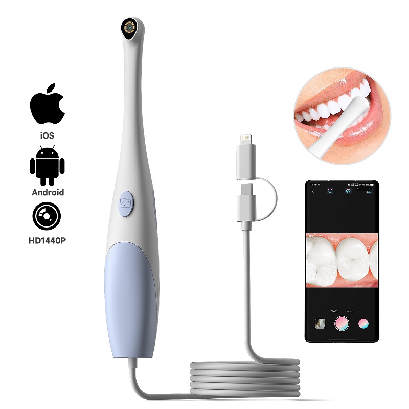 Photography Lighting Spotlight - Caméra endoscopique orale 1440P, boroscope visuel