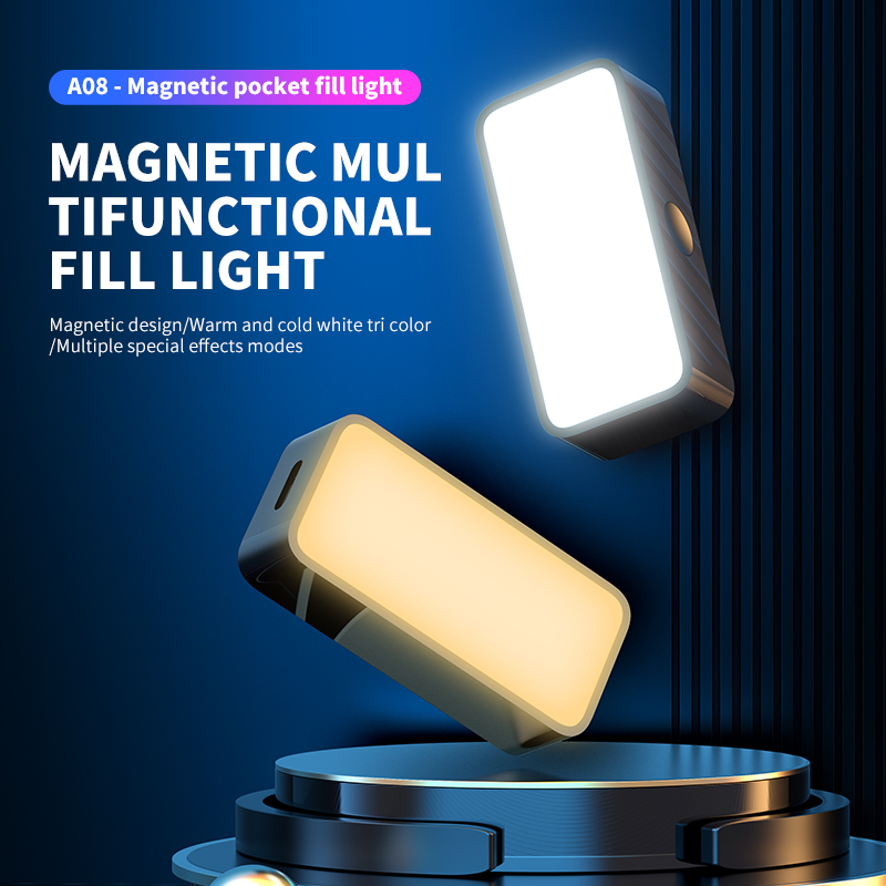 Photography Lighting Spotlight - Mini lumière de remplissage magnétique Portable