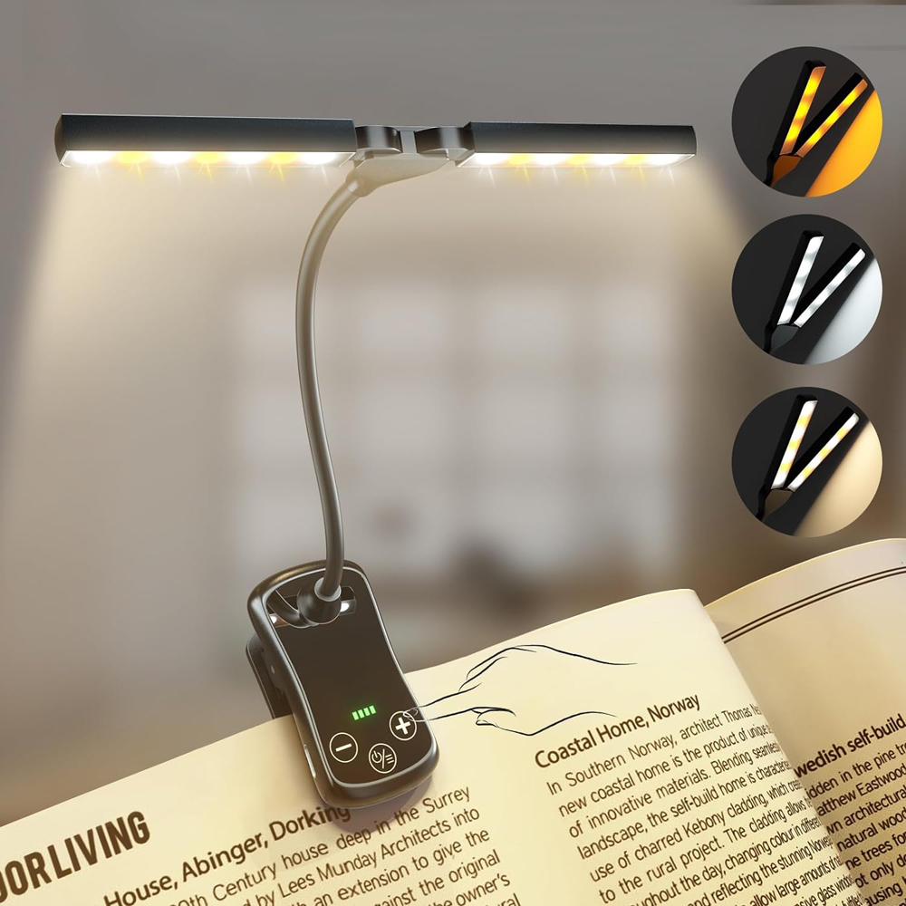 Photography Lighting Book - 14 LED Clip sur livre lumière
