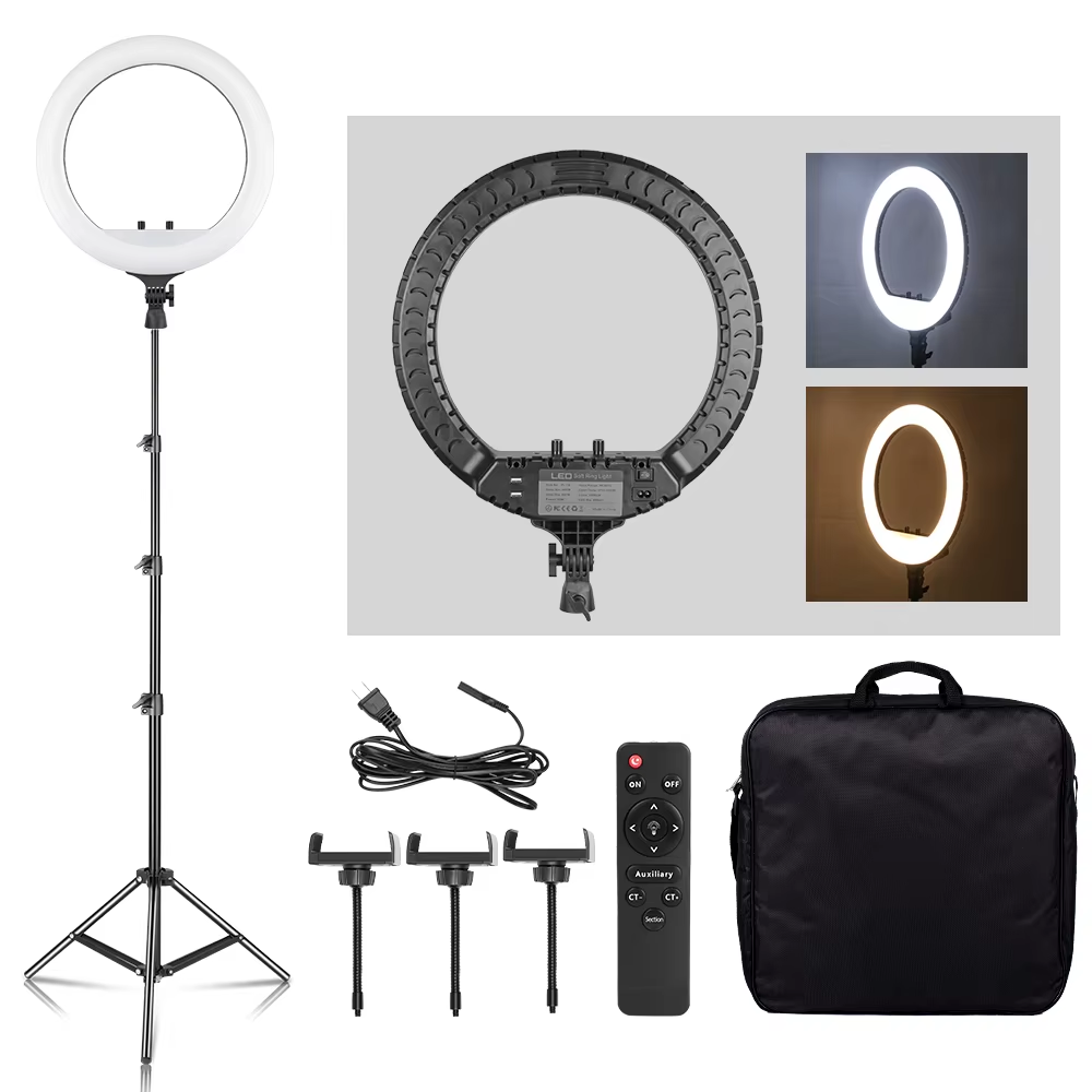 Anneau lumineux LED SH 18 pouc - Photography Lighting With Umbrella avis et prix
