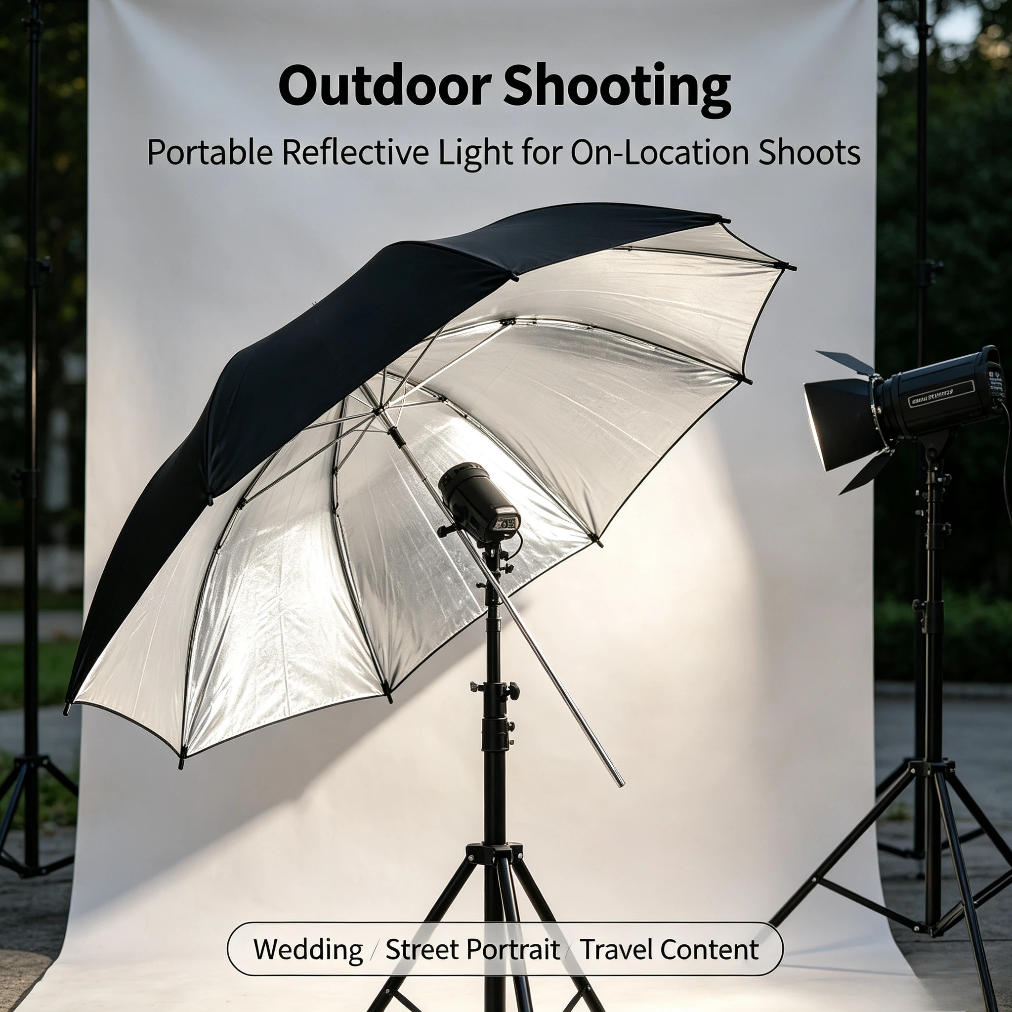 Parapluie Réflecteur Noir Dura - Photography Lighting With Umbrella avis et prix
