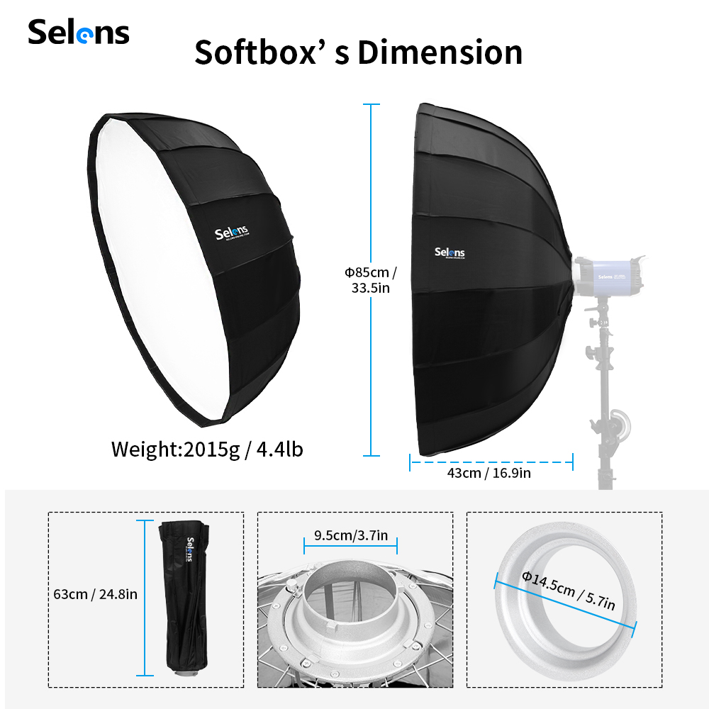 Selens-Parapluie Radar Softbox - Photography Lighting With Umbrella avis et prix