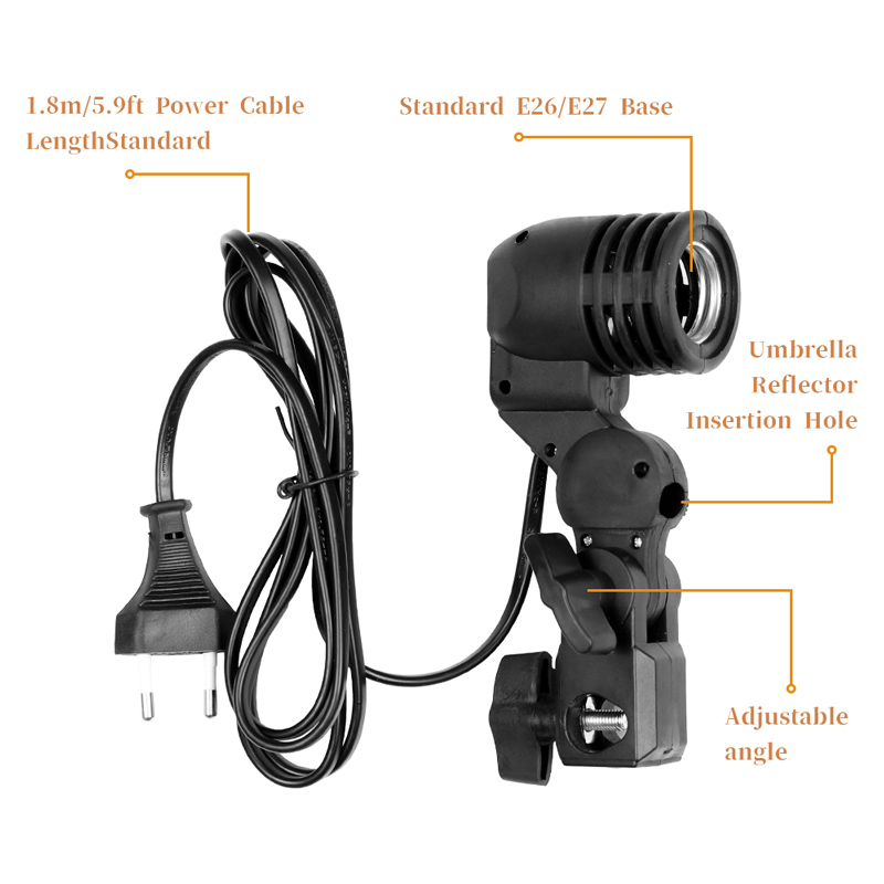 Support d'ampoule avec câble d - Photography Lighting With Umbrella avis et prix