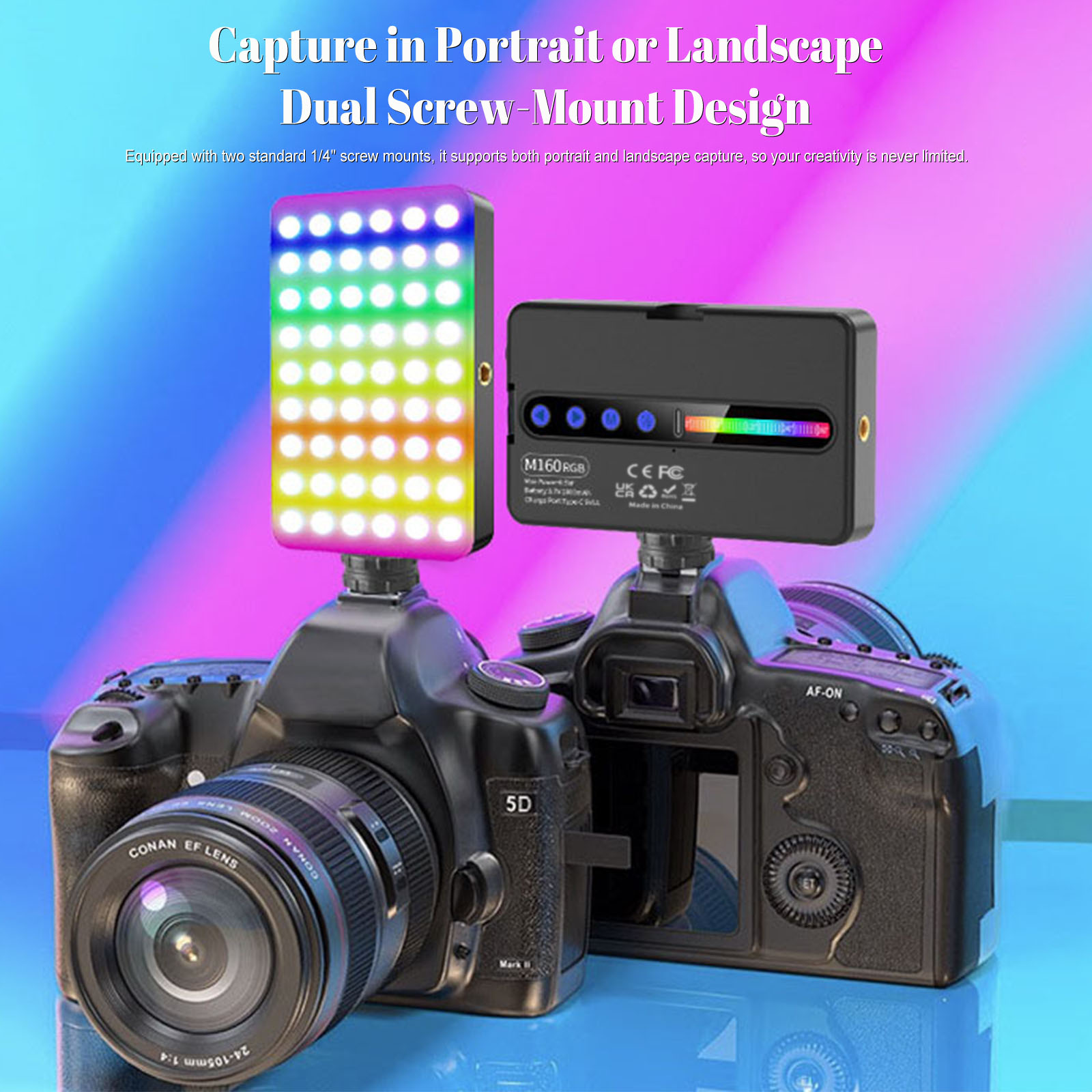 Lampe vidéo LED RGB 6,5W 2700K - Photography Lighting Type avis et prix