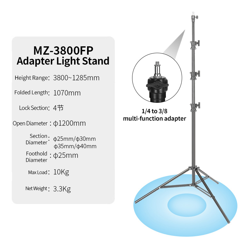 JINBEI MZ-3800FP Trépied profe - Good Lighting In Photography avis et prix