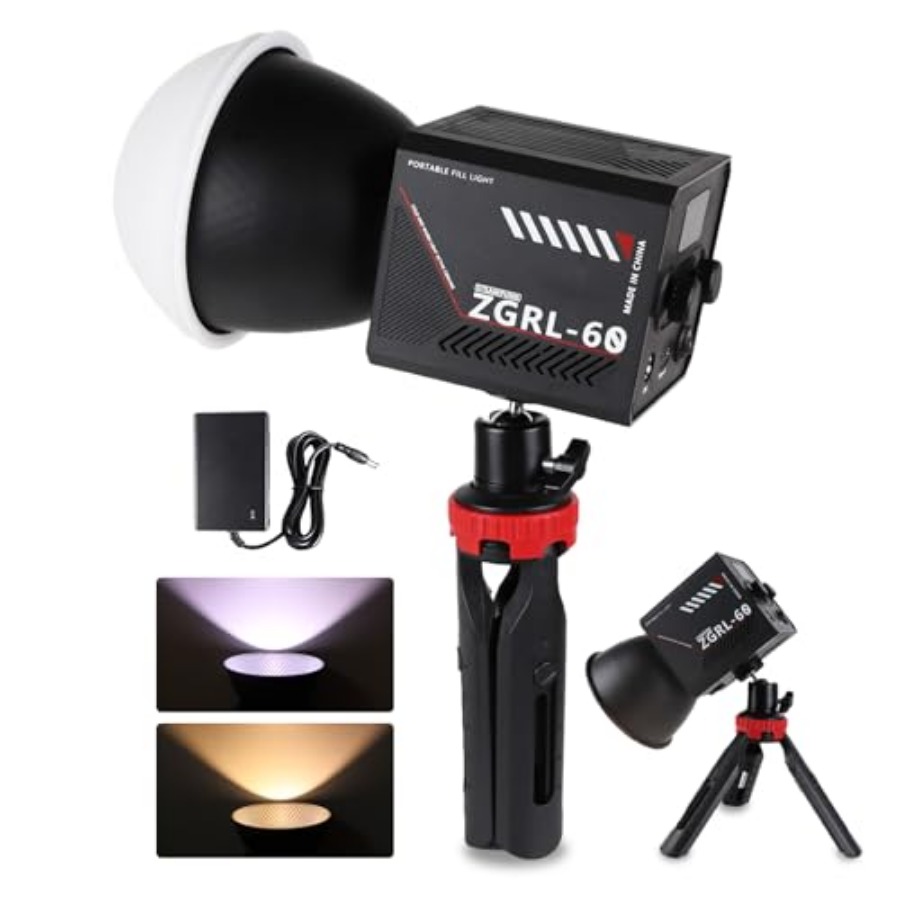 Lampe vidéo LED COB 60W portab - Photography Lighting Spotlight avis et prix