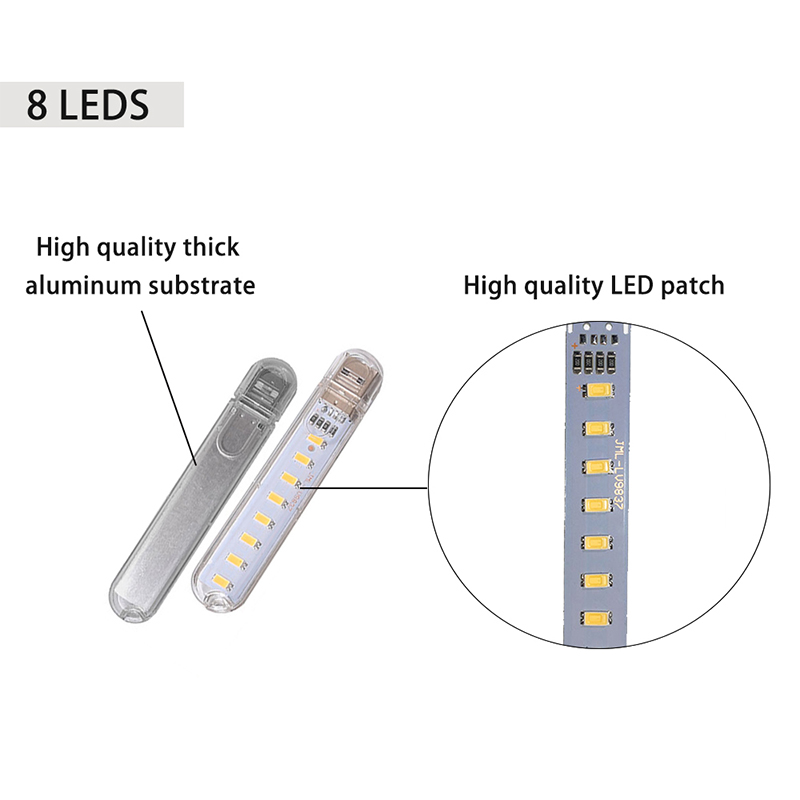 DC5V 8LED s USB veilleuse avec - Photography Lighting Book avis et prix
