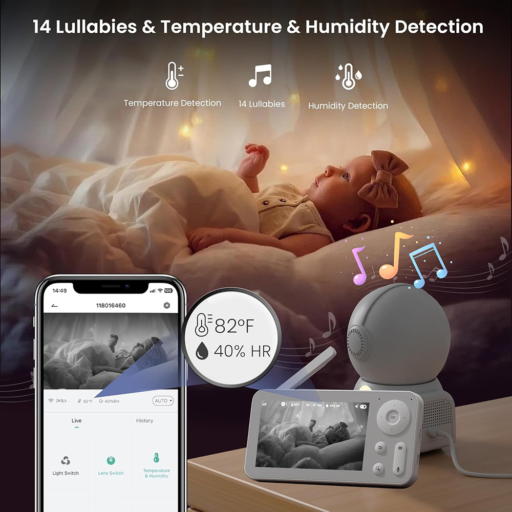 Babyphone 2K avec 2 Caméras et - Photography Lighting With Umbrella avis et prix